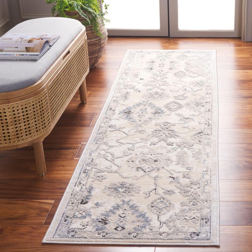 Quincy 2 ft. x 8 ft. Ivory/Beige Transitional Tribal Motif Indoor/Outdoor Runner Rug price history on PriceWatchPro