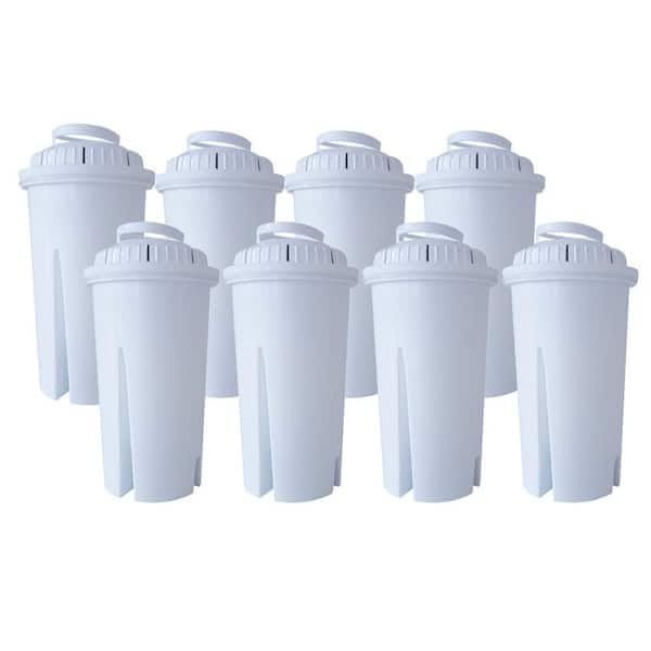 HDX Water Pitcher Replacement Water Filter Cartridges, BPA Free (8-Pack)
