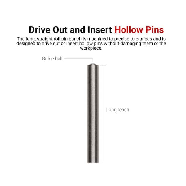 Pontaro③ 1本 TEKTON 3/32 in. Roll Pin Punch 66063 - The Home Depot