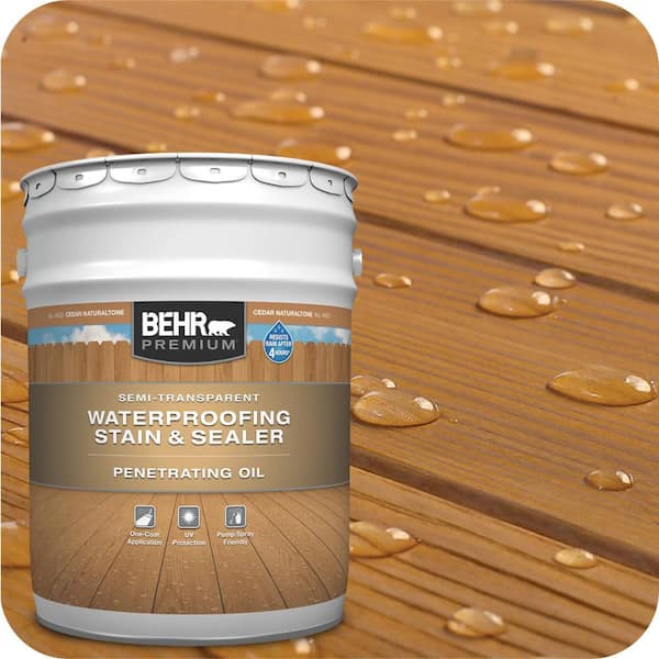 5 Gal. #ST-533 Cedar Naturaltone Semi-Transparent Penetrating Oil-Based Exterior Waterproofing Wood Stain