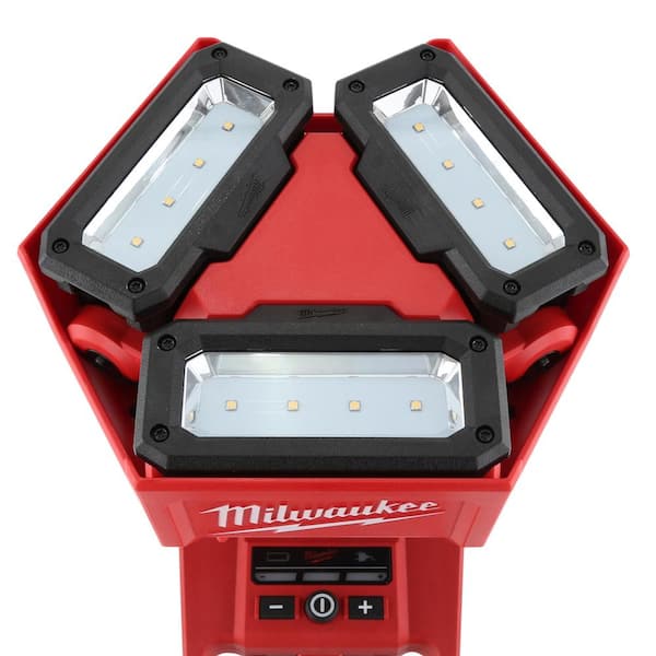 Milwaukee - M18 18-Volt Lithium-Ion Cordless 3000-Lumen ROCKET LED Stand Work Light & Charger (Tool-Only)