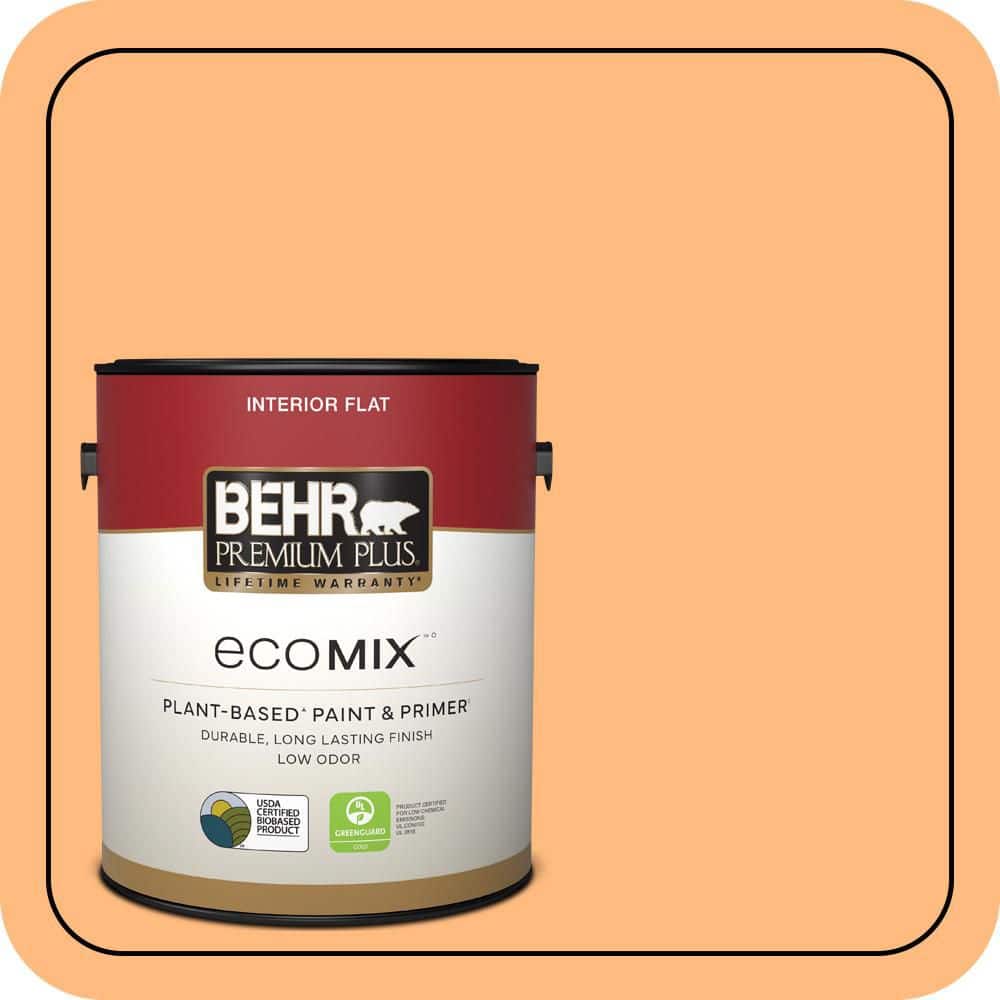 1 gal. #270B-4 Apricot Flower Flat EcoMix Plant-Based Interior Paint & Primer price history on PriceWatchPro