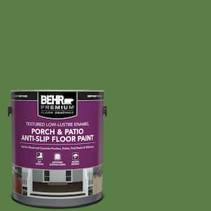 1 gal. #S-H-430 Mossy Green Textured Low-Lustre Enamel Interior/Exterior Porch and Patio Anti-Slip Floor Paint