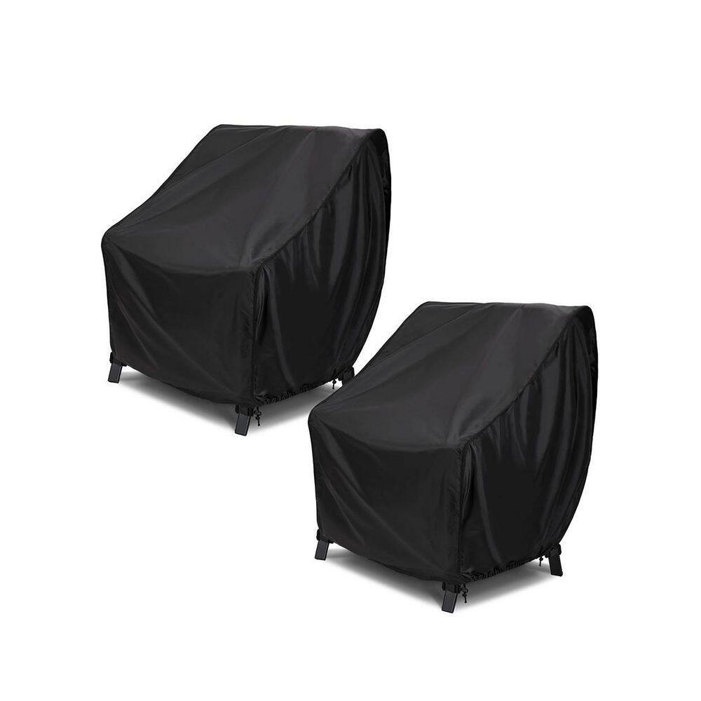 38 x 35 x 31 Inches Black Outdoor Patio Chair Cover Waterproof UV Resistant Lawn Furniture Covers 2 Pack price history on PriceWatchPro