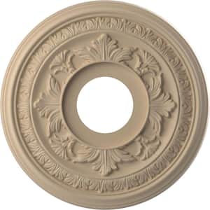 13 in. O.D. x 3-1/2 in. I.D. x 3/4 in. P Baltimore Thermoformed PVC Ceiling Medallion in UltraCover Satin Smokey Beige