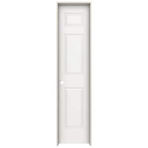 18 in. x 80 in. Colonist White Painted Right-Hand Smooth Solid Core Molded Composite MDF Single Prehung Interior Door