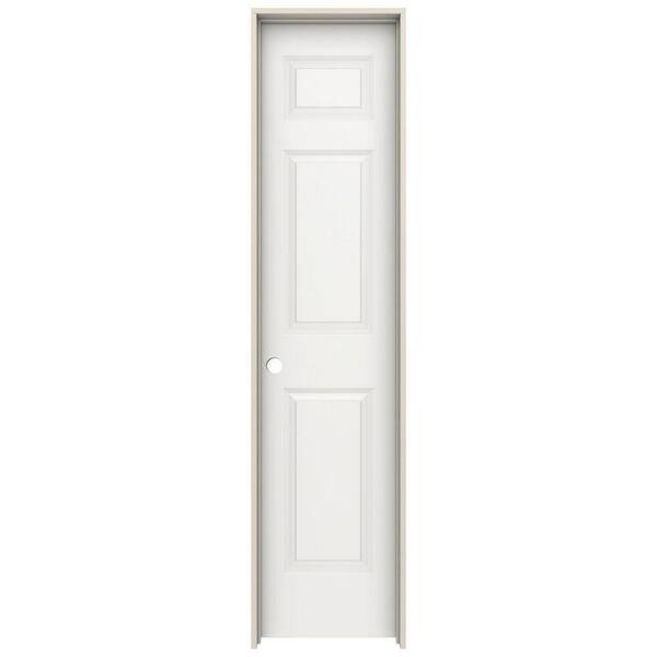 JELD-WEN 18 in. x 80 in. Colonist White Painted Right-Hand Smooth Molded Composite Single Prehung Interior Door