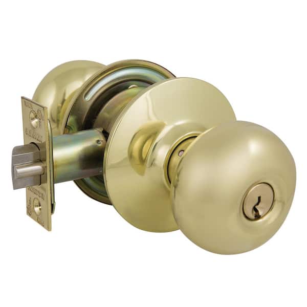 US Lock 2010 Series GR2 Entrance Plymouth Door Knob US3 SC1 2-3/8 in. Backset