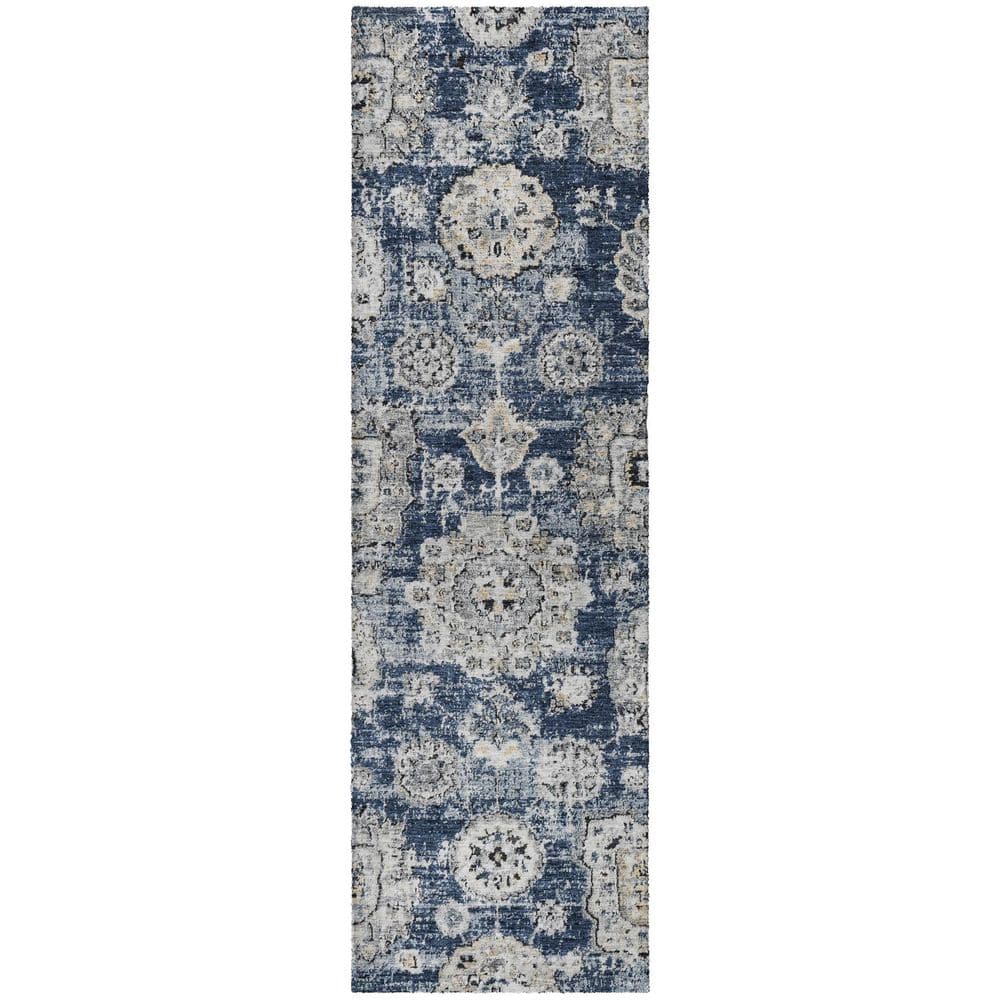 Dream Shag Premium Machine Washable Abstract ADS634 Navy 2 ft. x 7 ft. Runner Rug price history on PriceWatchPro