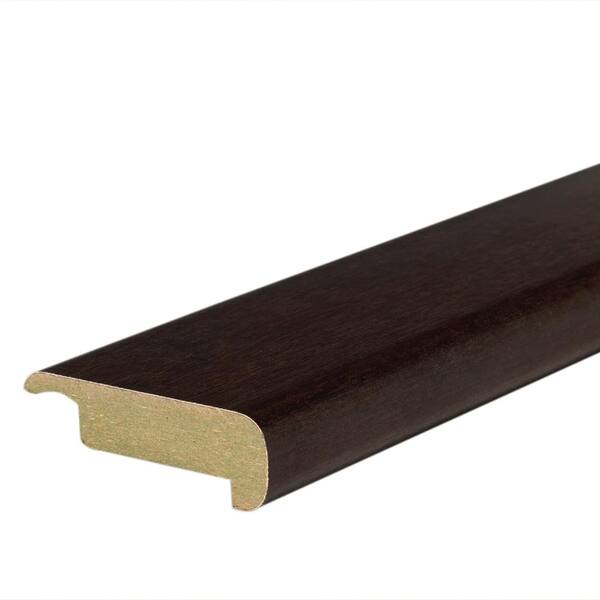 Mohawk Chocolate Maple 4/5 in. Thick x 2-2/5 in. Wide x 78-7/10 in. Length Laminate Stair Nose Molding