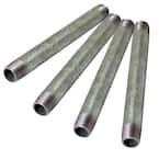 2 in. x 12 in. Galvanized Steel Nipple Pipe (Pack of 4)