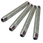 3/4 in. x 12 in. Galvanized Steel Nipple Pipe (Pack of 4)