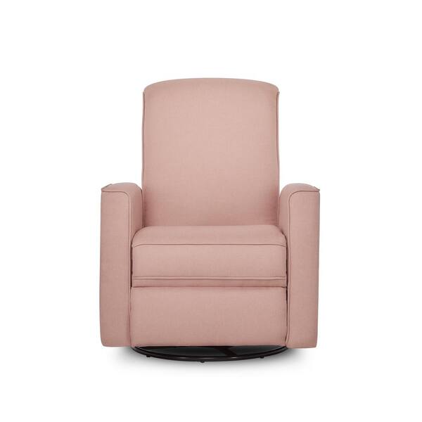 Evolur Harlow Pink Deluxe Glider Power Recliner Rocker