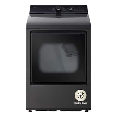 7.3 cu. ft. Vented Electric Dryer with Wi-fi and AI Sensor Dry in Platinum Black