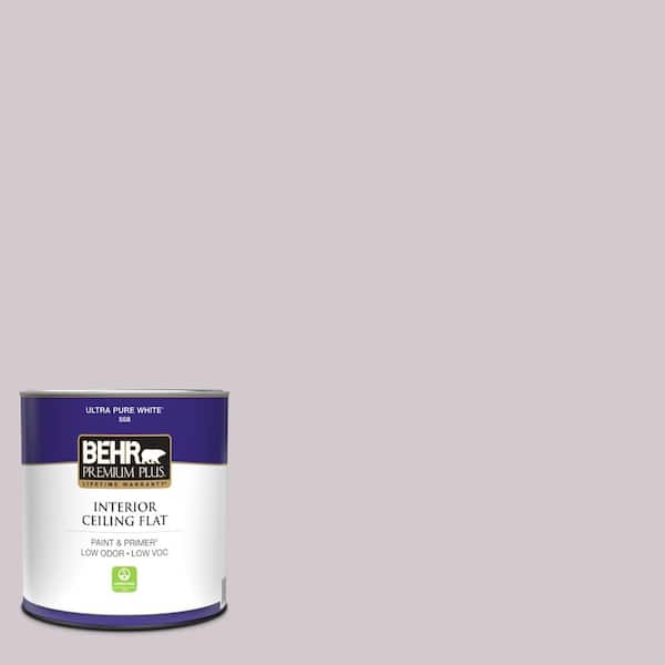 1 qt. #N110-1 Dusty Lilac Ceiling Flat Interior Paint