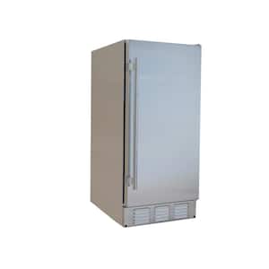 15 in. Wide 25 lbs. Built-In Outdoor Ice Maker in Stainless Steel