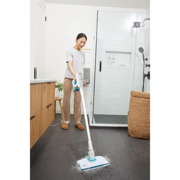 Black & Decker Steam Mop Electric Multi-functional High Temperature  Non-wireless Cleaner Home 6 In 1