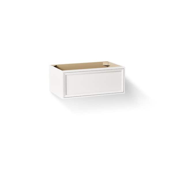 Lodern 37 in. Single Sink Bathroom Vanity Cabinet without Top in Linen White