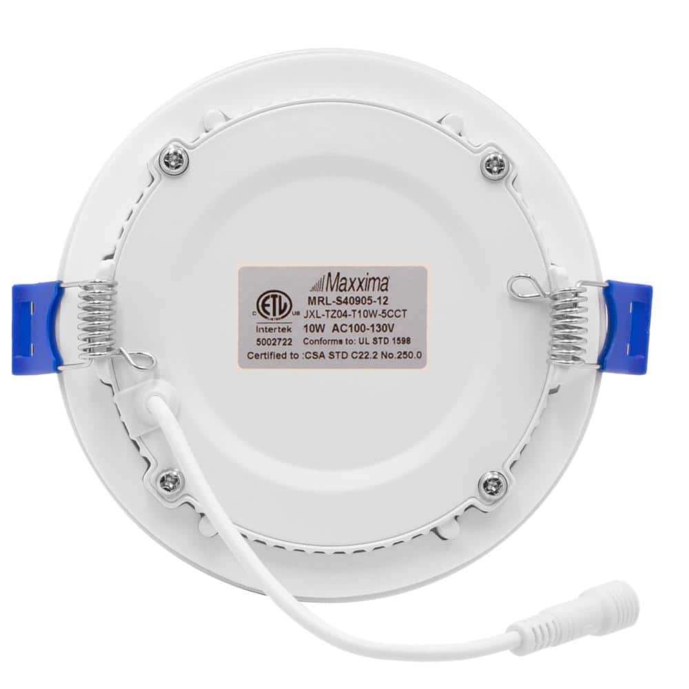 12-Pack White Aluminum 4-Inch Ultra Thin LED Downlight