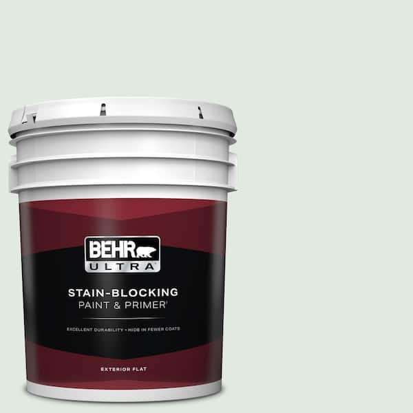 BEHR ULTRA 5 gal. #PPL-56 Winter Veil Flat Exterior Paint & Primer