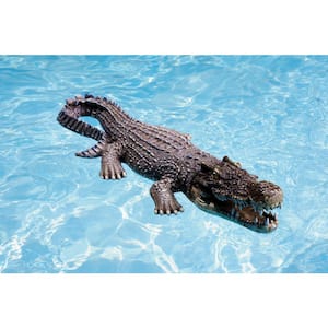 30 in. Floating Crocodile Decoy for Pool, Pond, Garden and Patio