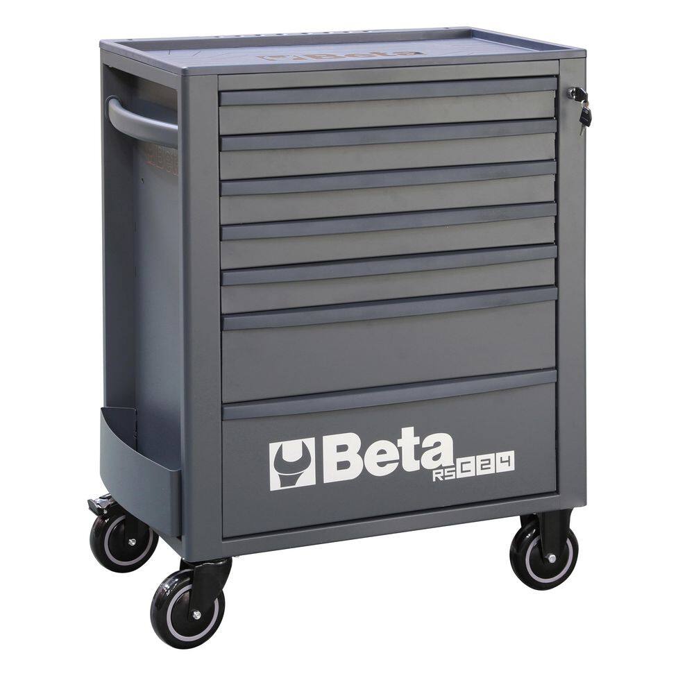 RSC24 Heavy Duty 29 in. Wide Gray Steel Rolling Tool Box, 7-Drawers, Ball Bearing Slides, 5 in. Casters, Made in Italy price history on PriceWatchPro