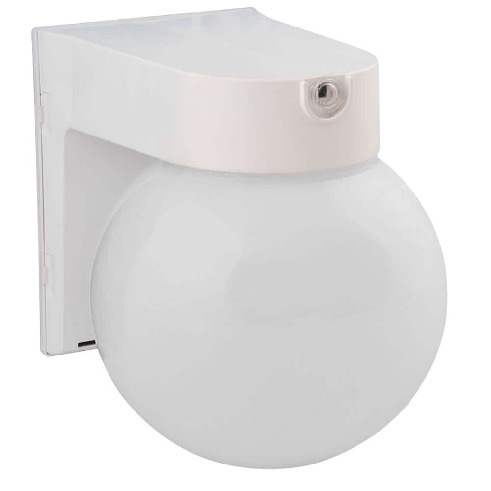Globe Porch SLR White Outdoor Wall Lantern Sconce price history on PriceWatchPro