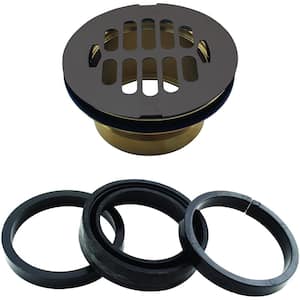 Swedge-Lock Shower Drain with Grid, Oil Rubbed Bronze