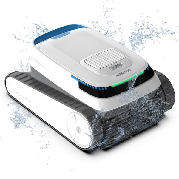 Wildaven Cordless Robotic Pool Vacuum for Inground and Above Ground Pools, Cleans Pool Floor Walls and Waterline, Lasts 120 Mins