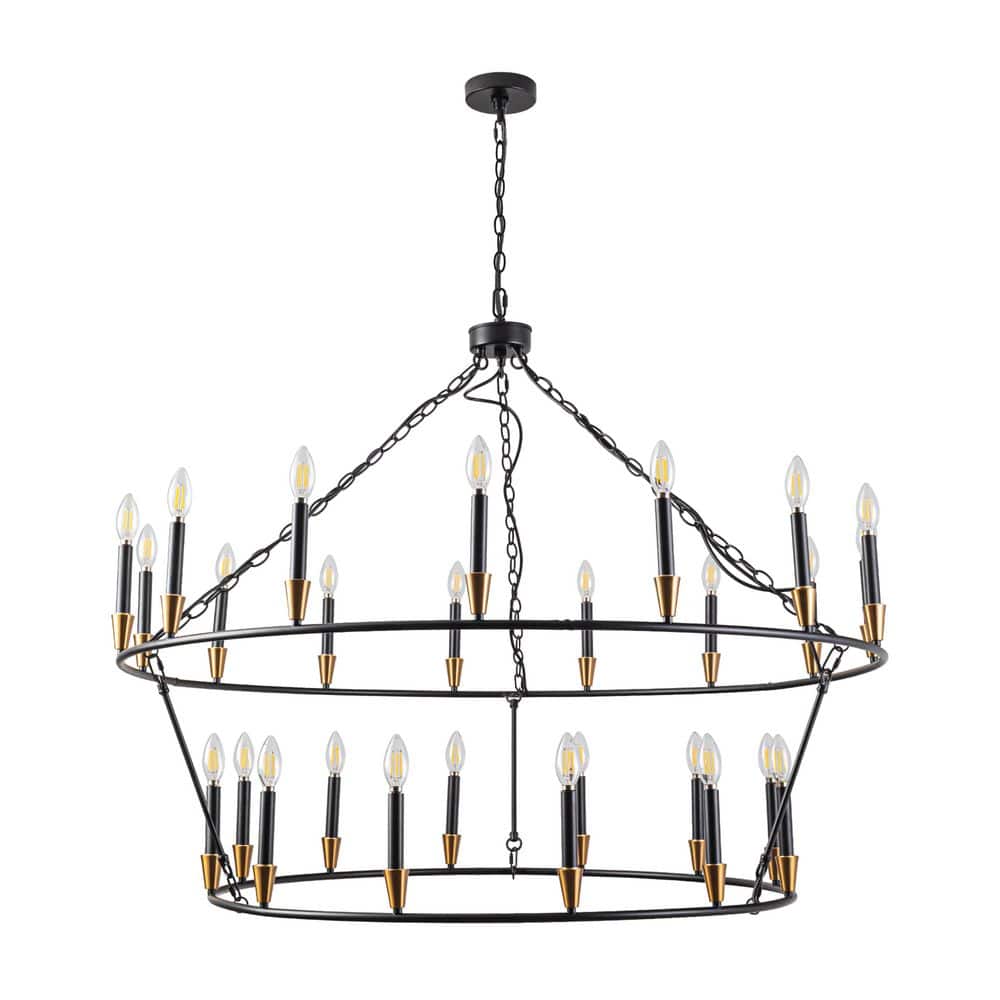 27 light Black Wagon Wheel Chandelier for Living Room with no bulbs included price history on PriceWatchPro