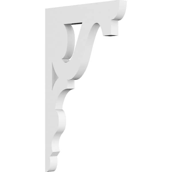 Ekena Millwork 5/8 in. W x 10 in. H x 6 in. D PVC Robin Bracket