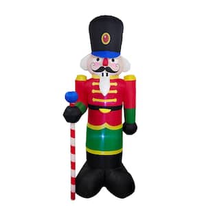 96 in. Christmas Inflatable Nutcracker with UL Certified Blower and LED Lights