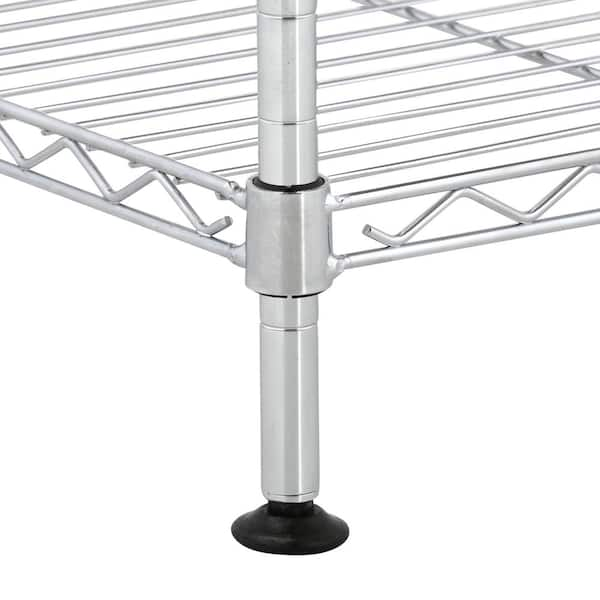 Commercial 182cm Diaminox 4 Tier Chrome Wire Rack