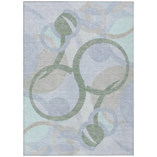 Addison Rugs Chantille Machine Washable Indoor/Outdoor Abstract ACN2168 Sage 3 ft. x 5 ft. Area Rug