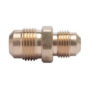 1/2 in. OD x 3/8 in. OD Flare Brass Reducing Coupling Fitting (5-Pack)
