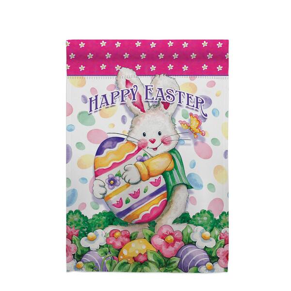 Sweet Chocolate Easter Eggs Colorful Ornament Joy Garden House Yard Flag Banner