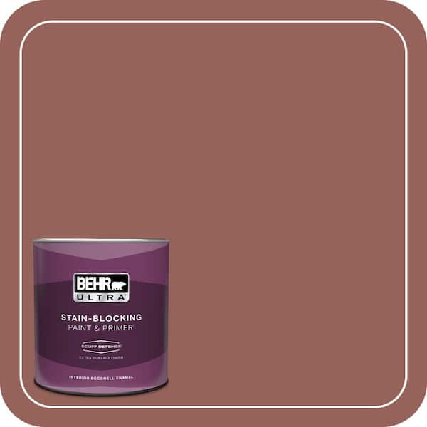 BEHR ULTRA 1 qt. #ICC-73 Brick Hearth Extra Durable Eggshell Enamel Interior Paint & Primer