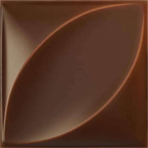 11-7/8"W x 11-7/8"H Malone EnduraWall Decorative 3D Wall Panel, Aged Metallic Rust (Covers 0.98 Sq.Ft.)