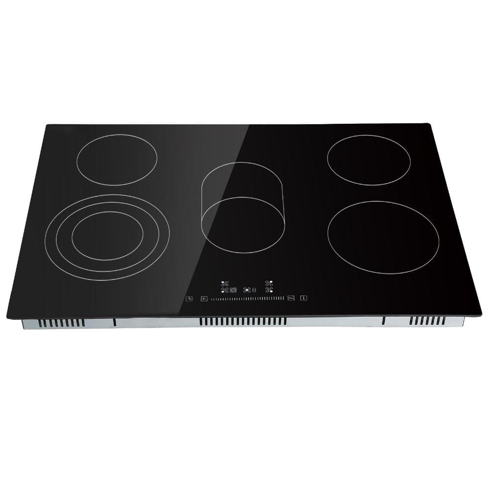 Built-In Electric Cooktop with 5 Burners, 30.3 in. x 20.5 in., 240-Volt Radiant Glass Top with Touch Control