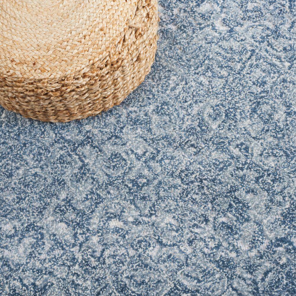 Handmade Blue and Grey Wool Tufted 4' x 6' Area Rug