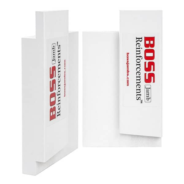 Unbranded BOSS-Rx 1-1/4 in. x 4-9/16 in. x 8 in. PVC Jamb Moulding Door Frame Rot Repair Kit