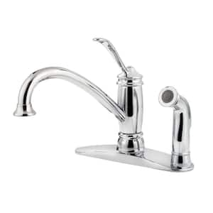 Brookwood Single-Handle Side Sprayer Kitchen Faucet in Polished Chrome