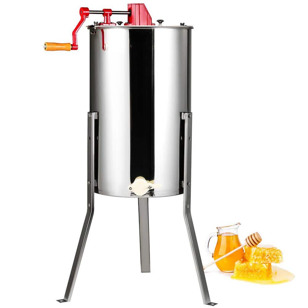 SKYSHALO 3 Frames Manual Honey Spinner Extractor, Stainless Steel