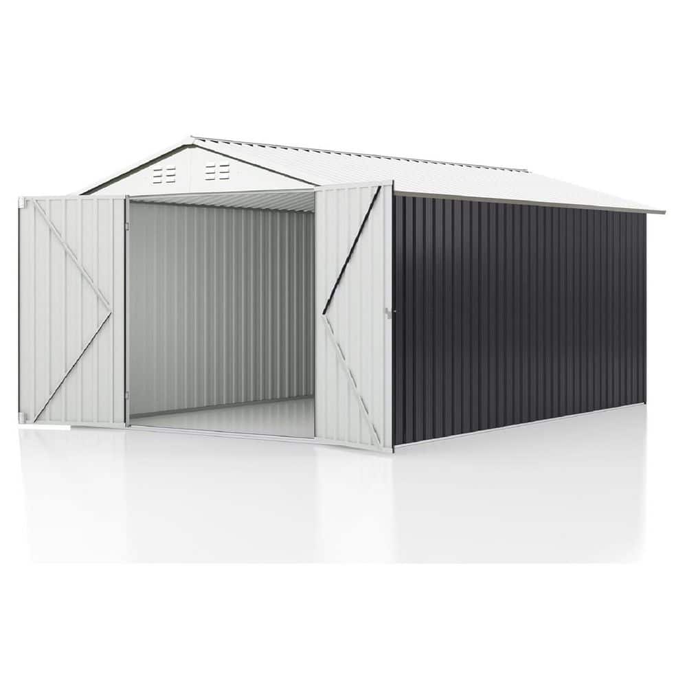 10 ft. W x 14 ft. D Metal Storage Shed with Updated Frame Structure and Lockable Doors (140 Sq. Ft） price history on PriceWatchPro