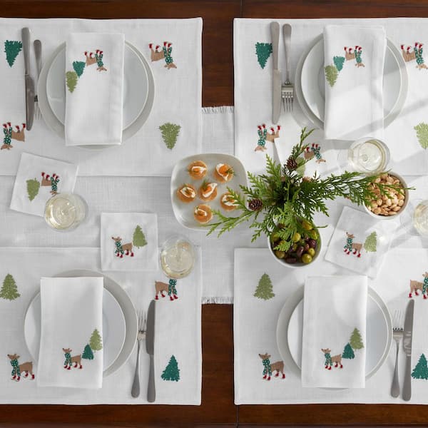 Company Cotton Embroidered Novelty Napkins Set