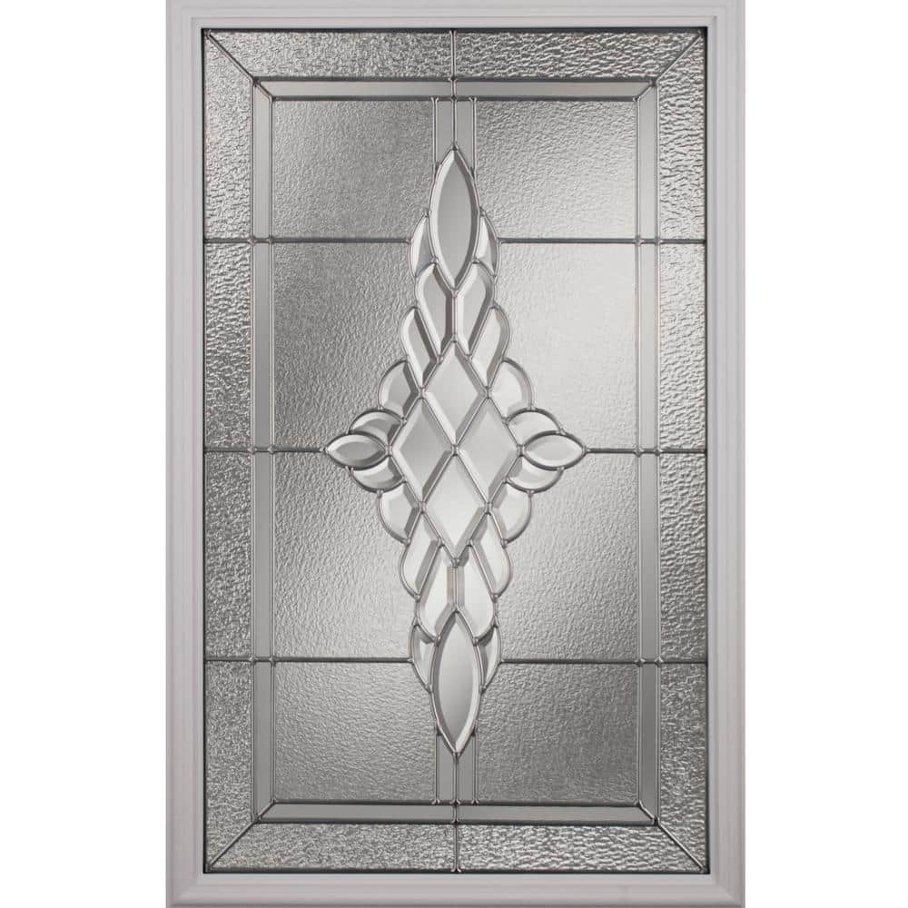 Grace with Nickel Caming 22 in. x 36 in. x 1 in. with White Frame Replacement Glass -  ODL, 305943