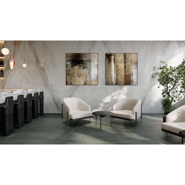 Magnifica ERA Calacatta Super White 4 in. 4 in. Geometric Honed Porcelain Mosaic Floor and Wall Tile (4.84 sq. ft./case)