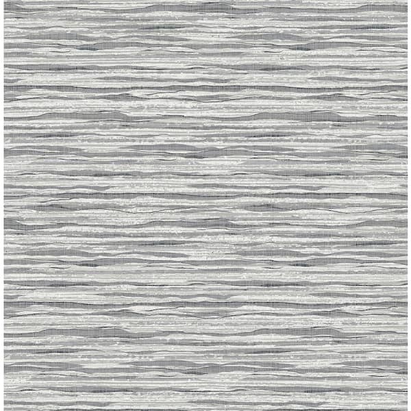 Seabrook Designs Rainy Day Surf Skye Wave Stringcloth Paper Unpasted Wallpaper Roll 56 sq. ft.