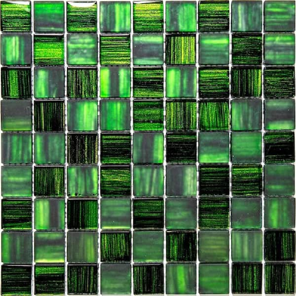 Mosaic Glass Tile 06-064 Green-5 tiles