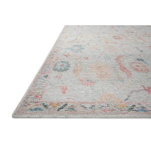 Elysium Pebble/Multi 2 ft. 6 in. x 12 ft. Runner Printed Vintage Botanical Area Rug